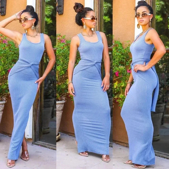 Self tie maxi dress - Picture 2 of 4